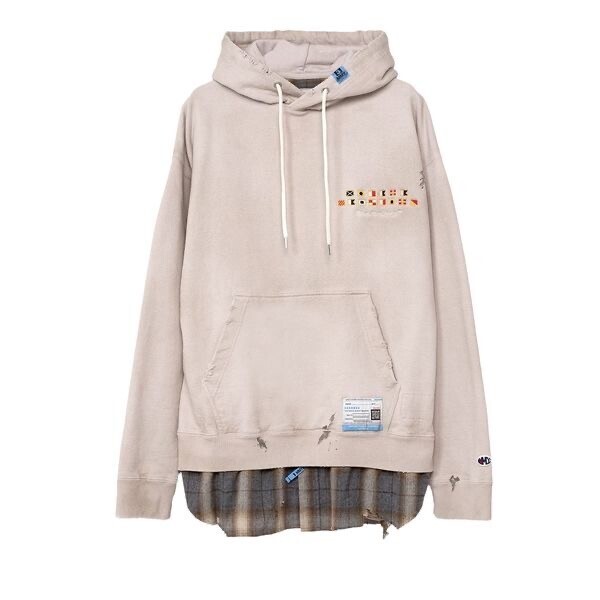 Maison Mihara Yasuhiro Maison Mihara Yasuhiro Triple Layered Hoodie 'Beige'