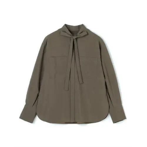 N.O.R.C ウォッシャブル2WAYバンドカラーシャツ