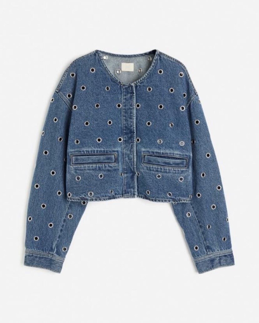 H&M Denim Jacket with Grommets