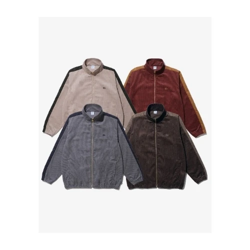 KEBOZ 2 TONE CORDUROY TRACK JACKET