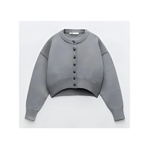 ZARA クロップド ニットカーディガン