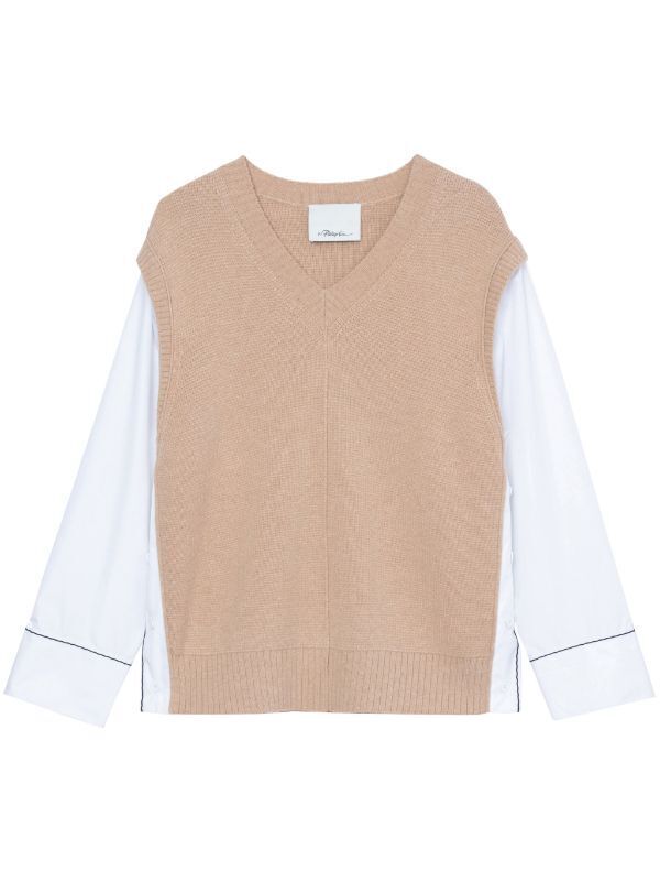 3.1 Phillip Lim Vネック レイヤードトップ