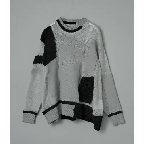 Mame Kurogouchi Katachi Motif Knited Top