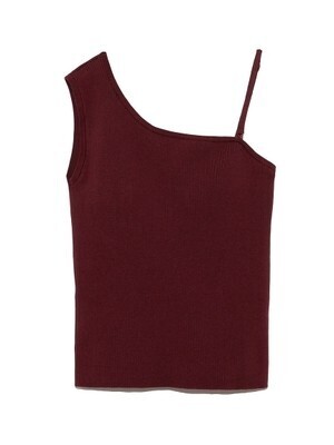 Lily Brown カップインアシメニットキャミ