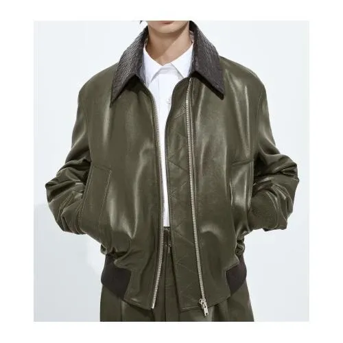 BOTTEGA VENETA シャイニーレザー ブルゾン