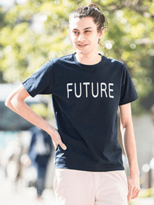 Ripo trenta anni FUTUREクルーネックTEE