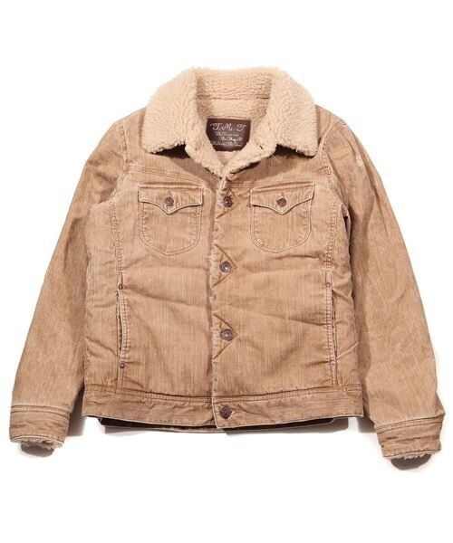 TMT VINTAGE SLUB CORDUROY BOA JACKET