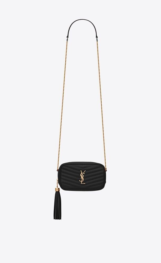 SAINT LAURENT ミニバッグ ルー (グレイン・ド・プードルエンボス キルティングレザー）
