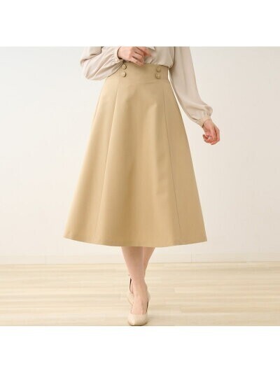 LAISSE PASSE カラーフレアースカート