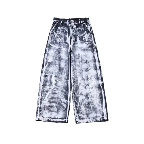AIVER ペンキ加工バギーデニム