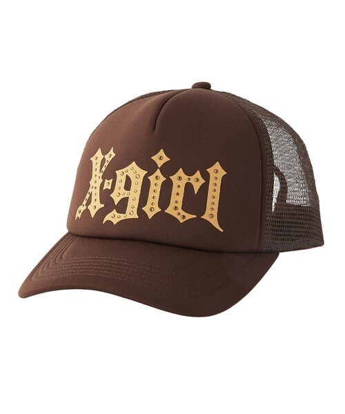 X-girl GOTHIC LOGO TRUCKER CAP