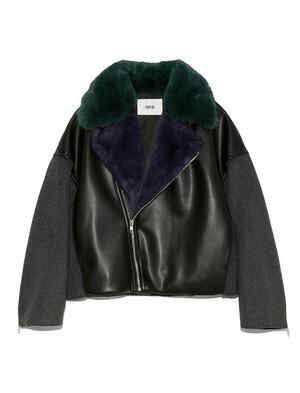 FURFUR ミックスマテリアルライダース