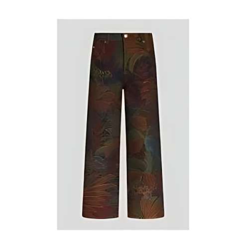 ETRO フォリアージュモチーフ ジャカード ジーンズ