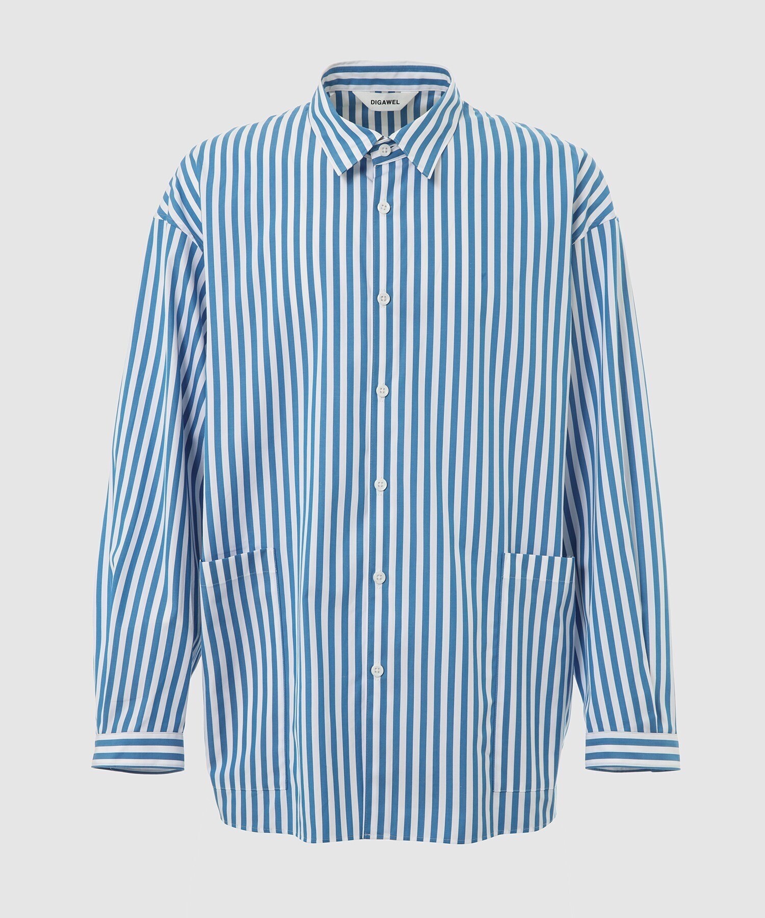 DIGAWEL Side pocket L/S shirt① stripe