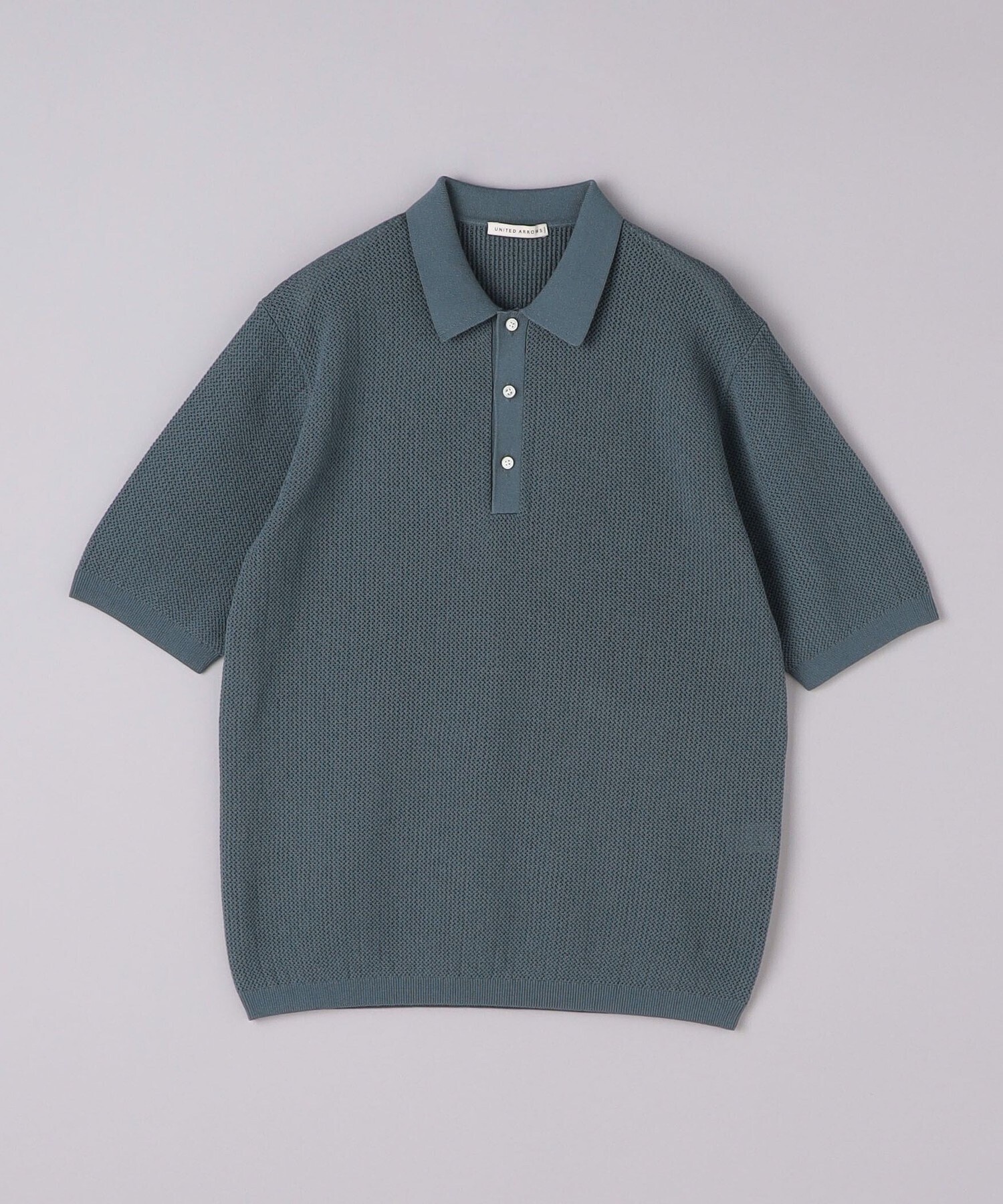 UNITED ARROWS コットン ポリエステル メッシュ ポロシャツ