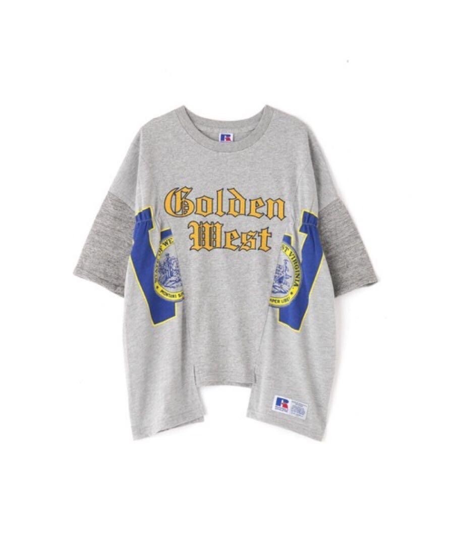 ROSE BUD RUSSEL ATHLETICロゴプリントTシャツ