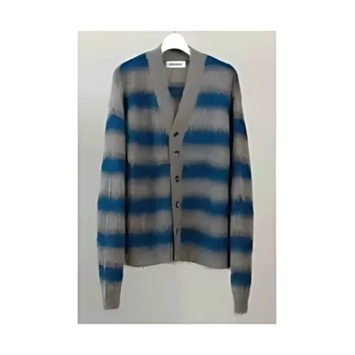 DISCOVERED MOHAIR BORDER KNIT CARDIGAN
