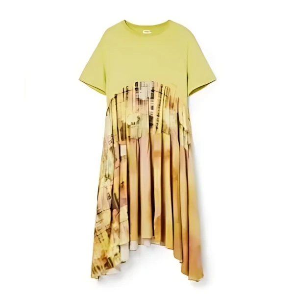 Desigual Collina Stradaのフェアリーグリーンワンピース