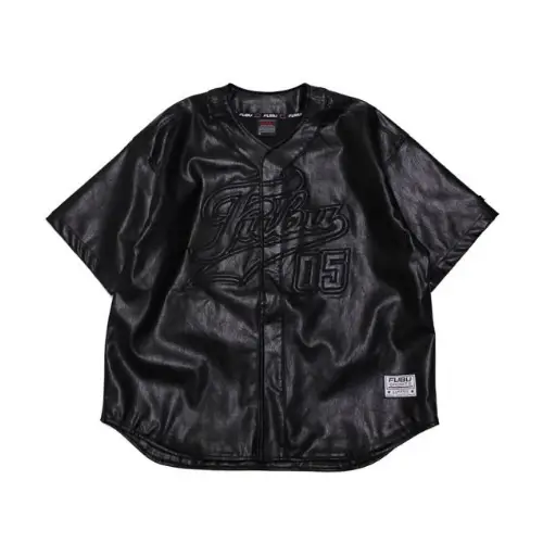 FUBU LEATHER BASEBALL SHIRT
