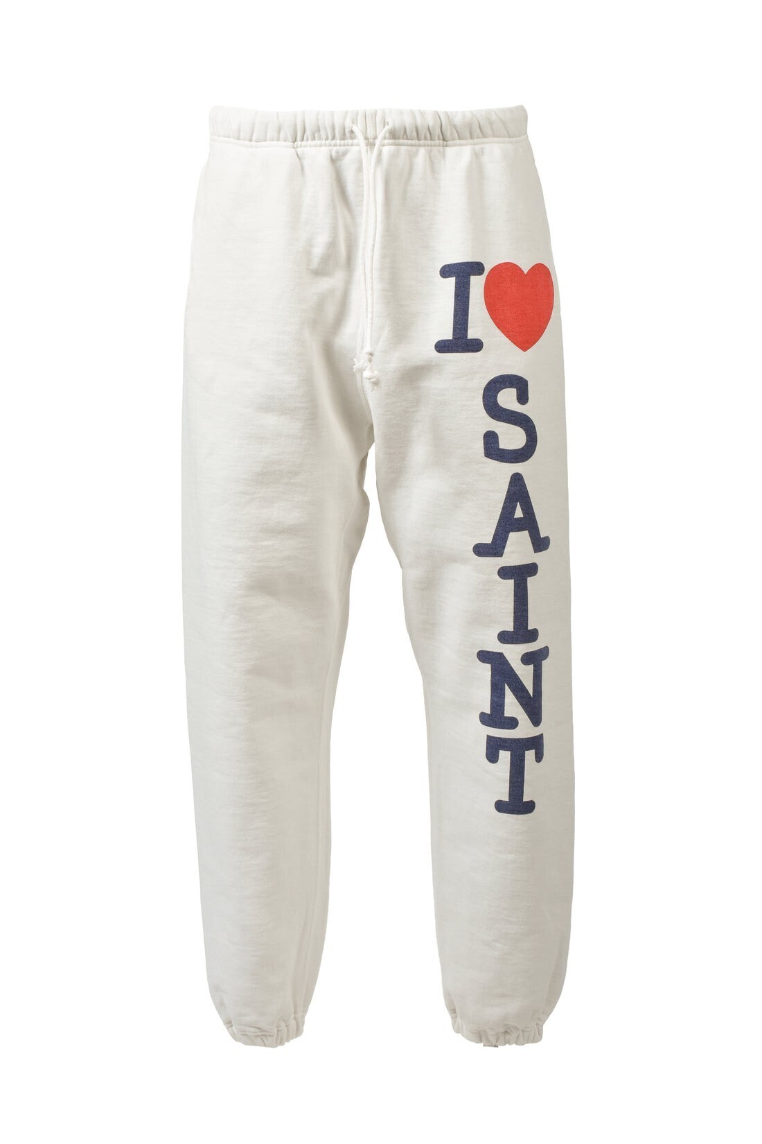 SAINT Mxxxxxx SWEAT PANTS/I LOVE SAINT / WHT