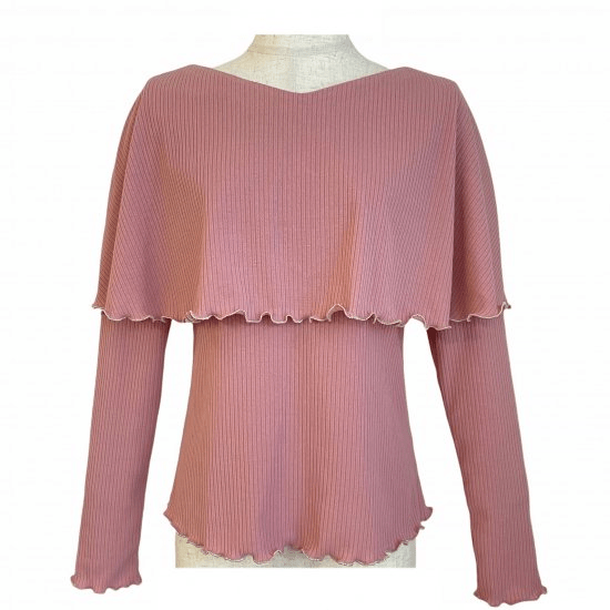 BayBee cape rib tops(pink)