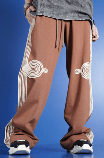 SONG FOR THE MUTE "APPLIQUE" RELAXED LOUNGE PANT -SOFT ROOTS JERSEY-