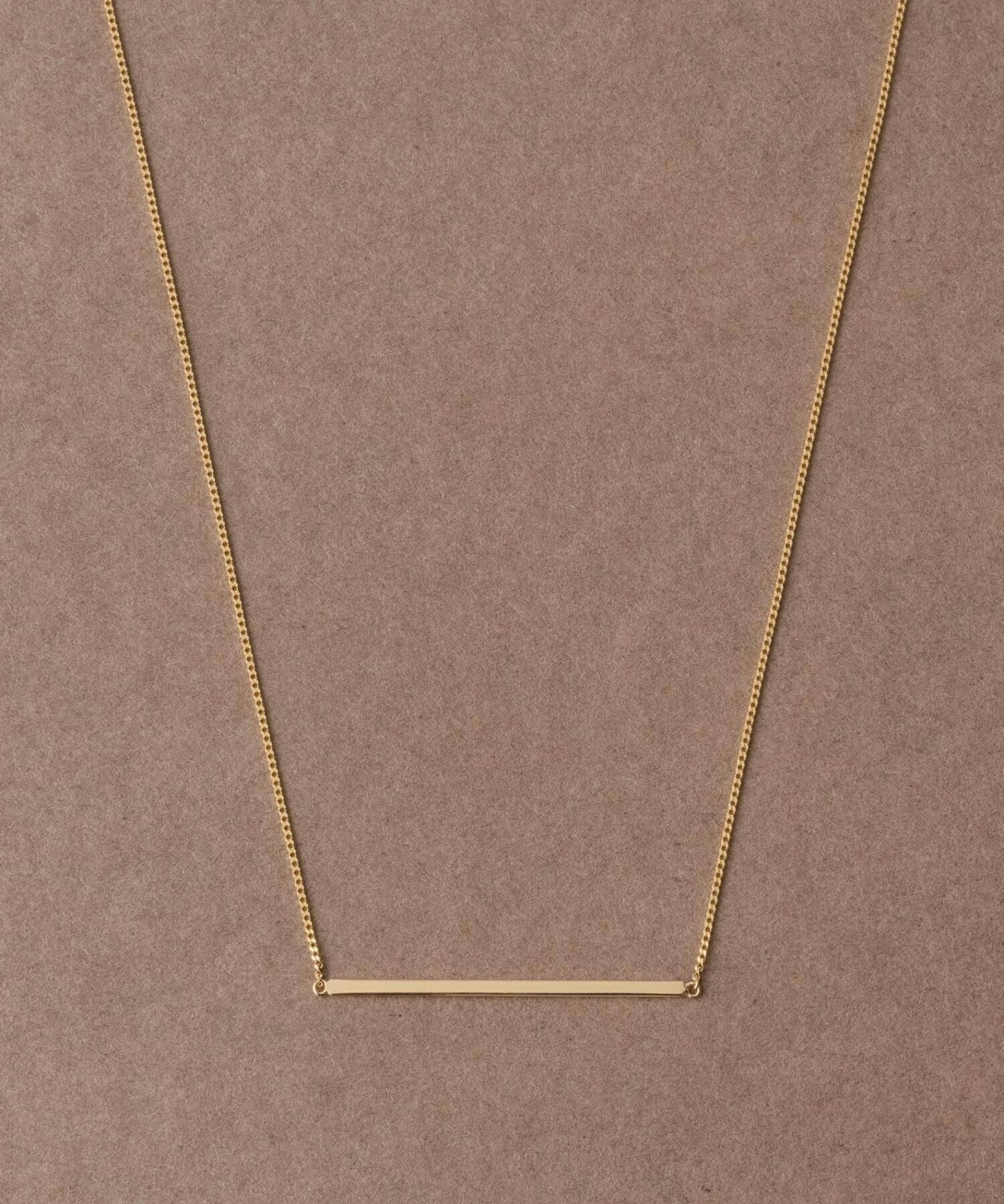 ete bijoux [ルーセント] K18YG プレート ネックレス
