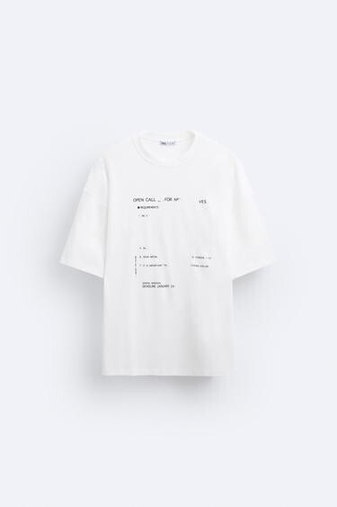 ZARA モットー入りTシャツ