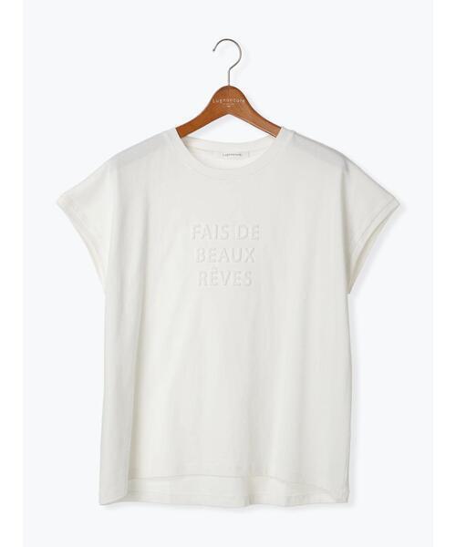 Lugnoncure エンボスロゴTシャツ