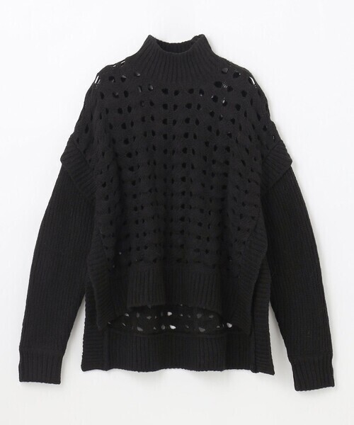 GRACE CONTINENTAL ツイストニットトップ