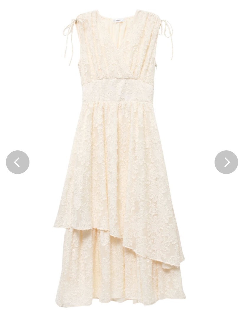 CALNAMUR CUTJACQUARD TIERED OP