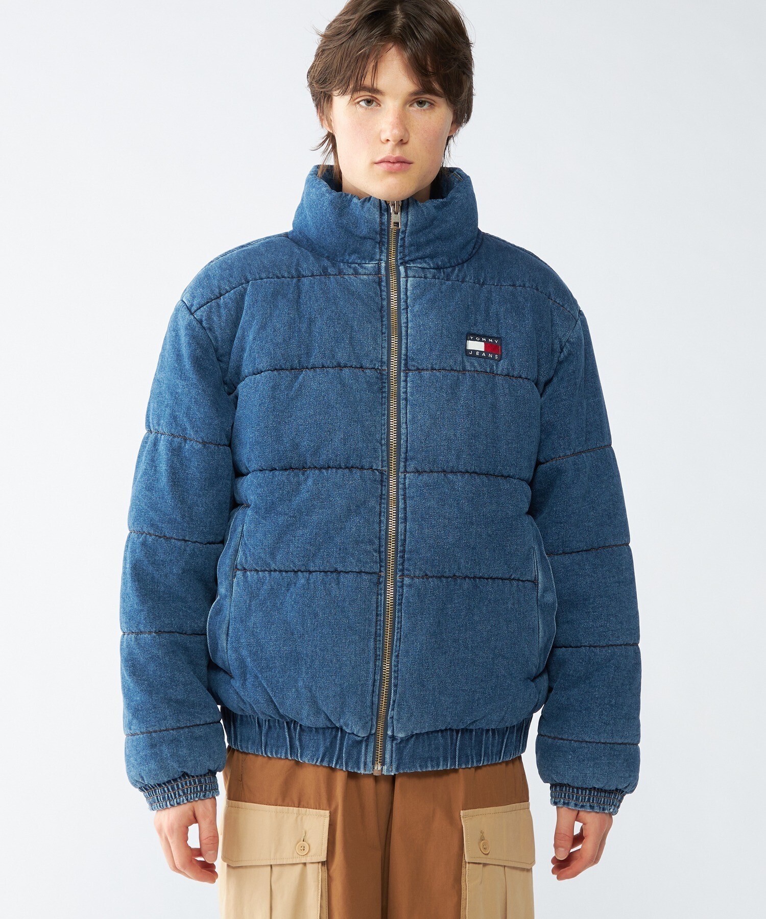 TOMMY JEANS デニムパファージャケット