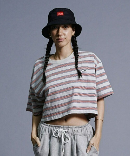 RVCA オーバーサイズクロップドTシャツ