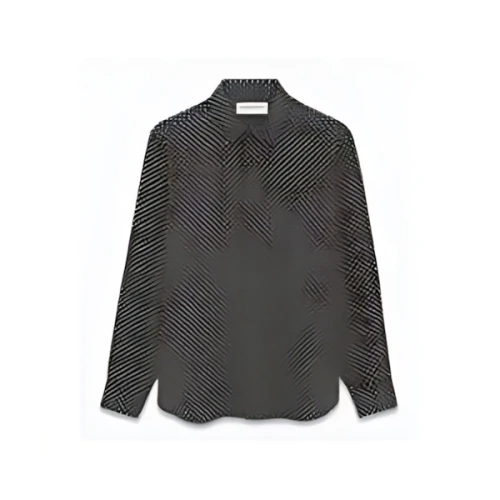SAINT LAURENT イヴカラーシャツ（ドットクレープデシン）