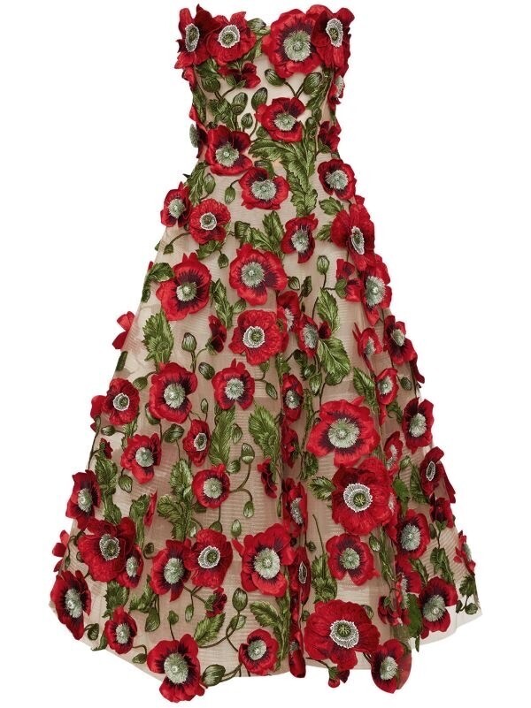 Oscar de la Renta エンブロイダリー ドレス