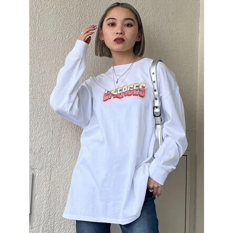 EMODA ユーズドライクオーバーTシャツ