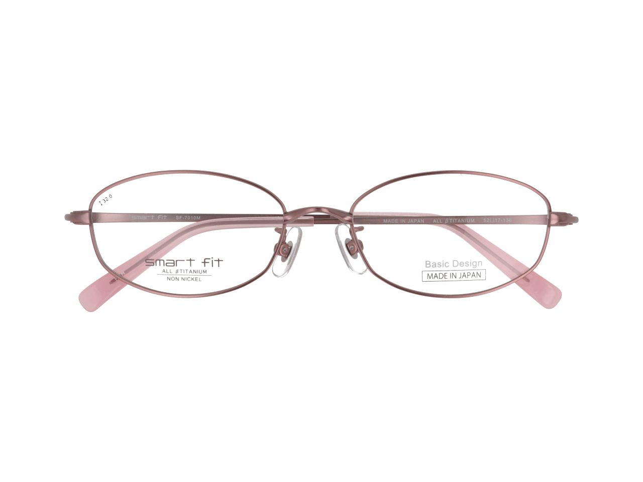 メガネのアイガン smart fit ベーシックデザイン　SF-7010M　Col.1【ピンクマット】