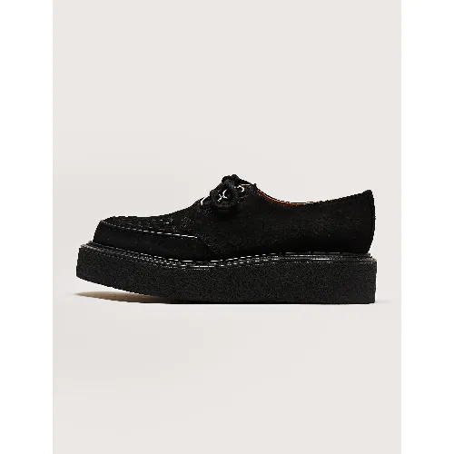 GEORGE COX Skipton Black Suede
