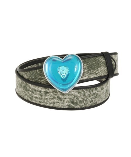 PAMEO POSE Charming Heart Belt Denim