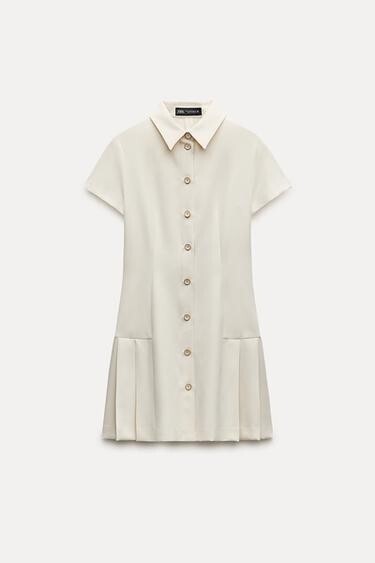 ZARA 襟付きミニワンピース