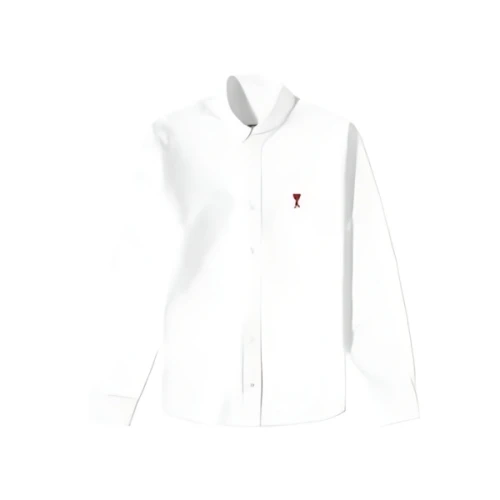 AMI Paris BUTTON DOWN LOGO OXFORD SHIRT