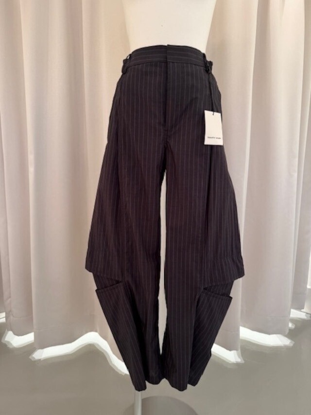 beautiful people cotton suiting trompe loeil pants