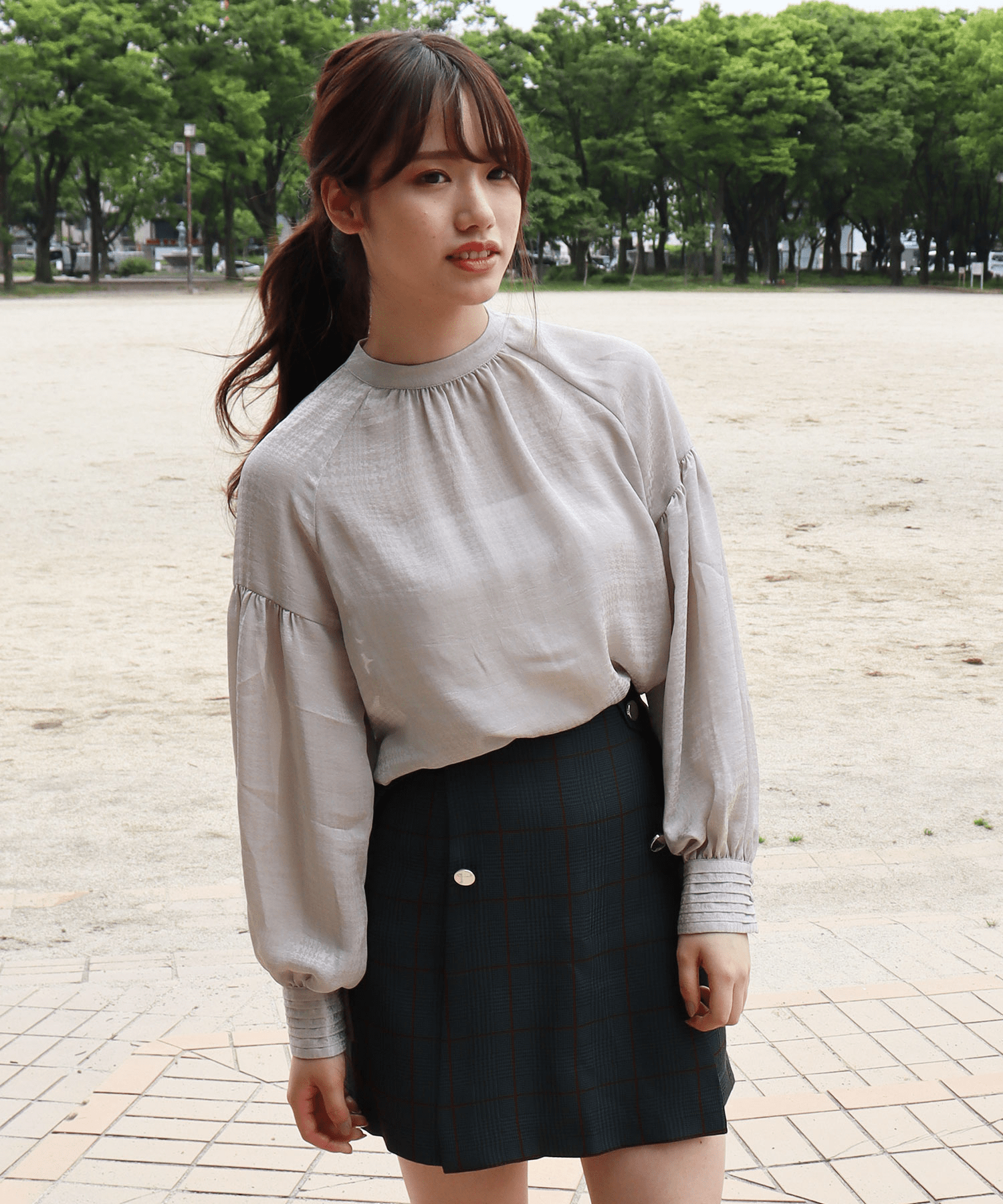 fav store 【w.r.k】プチハイボリュームスリーブブラウス