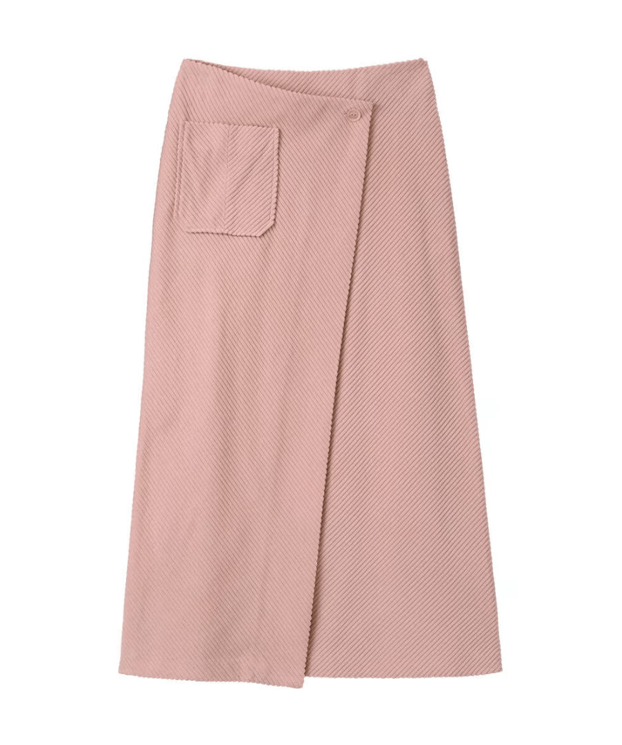S SYBILLA チックコーデュロイラップスカート