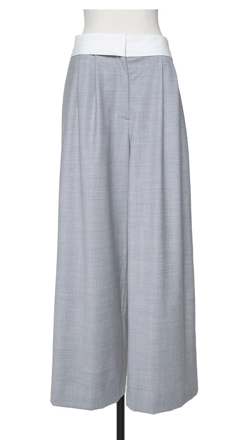 CHIEKO+ CYLINDER silk wool pants
