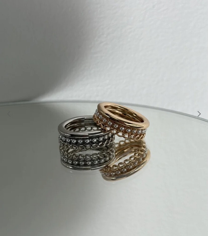 LOHME Pearl Chain Ring
