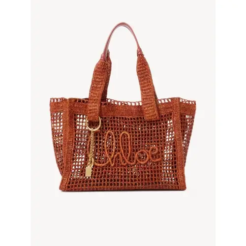 Chloé ラフィア製Summer Bananaイーストウエストトートバッグ
