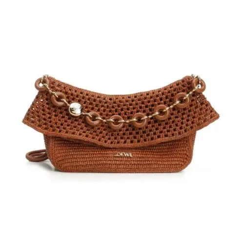 LOEWE Paula's Ibiza オラバッグ ラフィア&カーフ