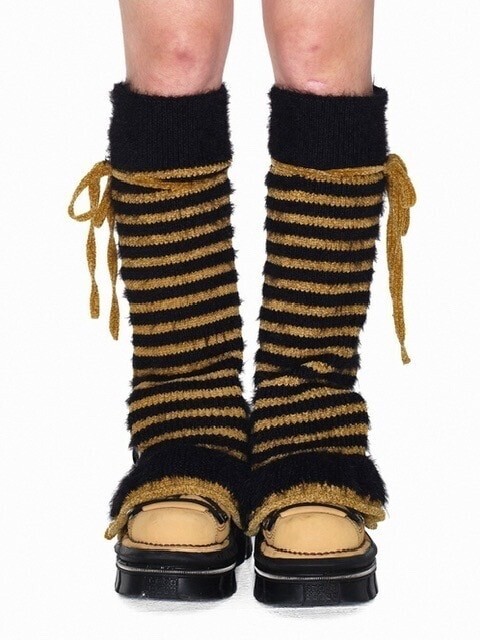 YOUTHBATH Stripe open leg warmer