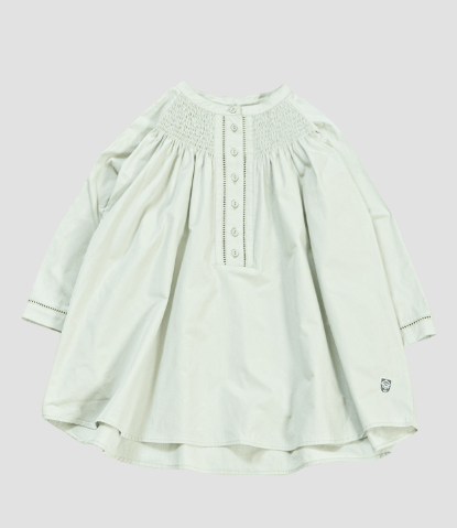 KEY MEMORY Smocking gather blouse